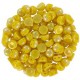 Czech 2-hole Cabochon Perlen 6mm Lemon Full Light AB